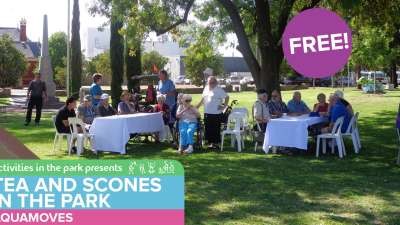 Change of venue for Tea and Scones in the Park